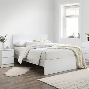 Birlea Oslo Double Bed Frame In White