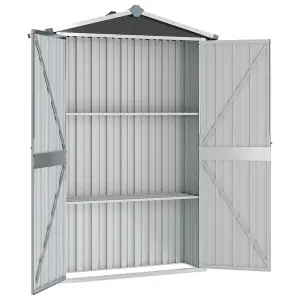 Berkfield Garden Shed Anthracite 107.5x46x183 cm Galvanised Steel