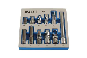 Laser Tools 7147 11pc Master 10mm Socket Set - Range of Profiles