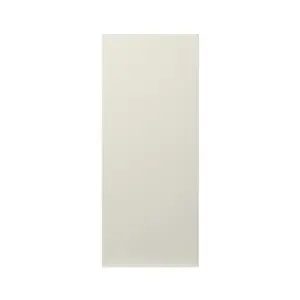 GoodHome Stevia Gloss cream Slab Highline Cabinet door (W)300mm (H)715mm (T)18mm