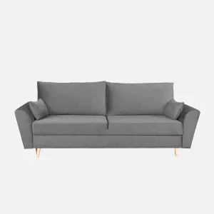 Sendi 3 Seater Sofa Bed with Storage - Grey