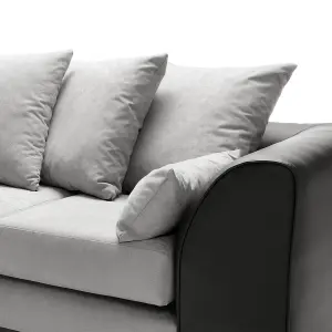 Dylan Large Corner Sofa Left Facing in Light Grey