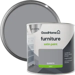 GoodHome Renovation Queens Satinwood Multi-room Furniture paint, 500ml