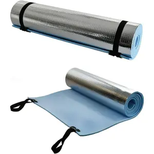 MantraRaj Set Of 2 Insulated Foam Roll Up Eva Foam Mat Sleeping Mattress For Camping, Picnic, Hiking, Travel, Yoga, Pilates, Gym