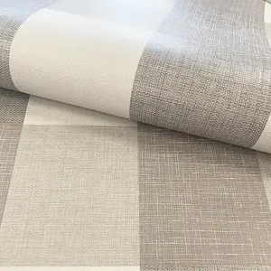 Muriva Chestnut Check Fabric effect Patterned Wallpaper