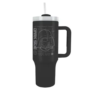 Star Wars Vader Grid Travel Mug Black (One Size)