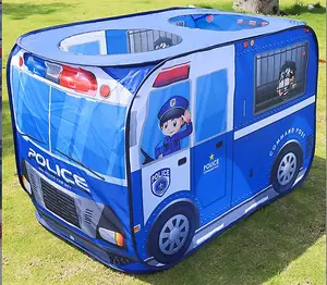 Blue Police Car Children's Play Tent