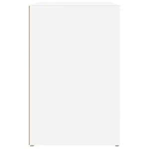 Berkfield Shoe Cabinet White 130x35x54 cm Engineered Wood