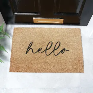 Hello Coir Doormat (60 x 40cm)