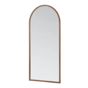 Oak Full Length Arched Wall Mirror 180x80cm