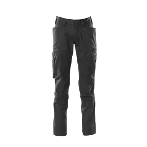 Mascot Accelerate Trousers with Kneepad Pockets - Black   (38.5) (Leg Length - Regular)