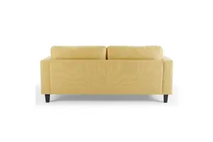 Dale 3 Seater Sofa, Mustard Linen Fabric