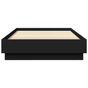 Berkfield Bed Frame without Mattress Black 100x200 cm Engineered Wood