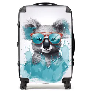 Splashart Koala In Glasses Suitcase - Medium