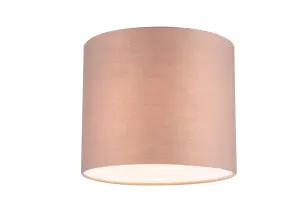 GoodHome Kpezin Taupe Fabric dyed Light shade (D)20cm