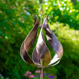 Blenheim Garden Wind Sculpture - Brushed Copper