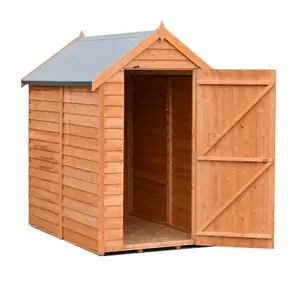 Garden Value 4 ft. W x 6 ft. D Overlap Garden Shed No