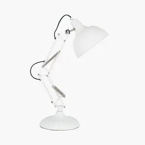 White Angled Task Table Lamp Study Desk Like