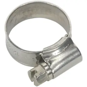 10 PACK Stainless Steel Hose Clip - 16 to 22mm Diameter - Hose Pipe Clip Fixing