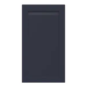 GoodHome Garcinia Integrated handle Matt navy blue Shaker Tall wall Cabinet door (W)500mm (H)895mm (T)20mm