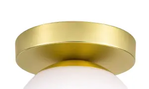 Baldaz Brass effect Pendant ceiling light, (Dia)160mm