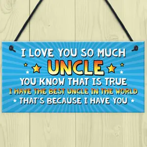 Uncle Gift Hanging Plaque Cute Gifts For Uncle From Niece Nephew Quirky Uncle Gifts For Him