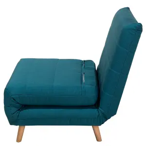 Beliani Retro Sofa Bed SETTEN Sea Blue