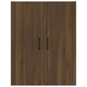 Berkfield Hanging Cabinet Brown Oak 69,5x34x90 cm Engineered Wood