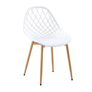 Filsaime Dining Chair (Set of 6) White / White / Natural