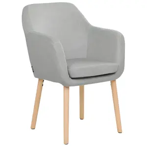 Dining Chair YORKVILLE II Velvet Grey