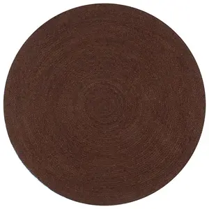 Berkfield Handmade Rug Jute Round 120 cm Brown