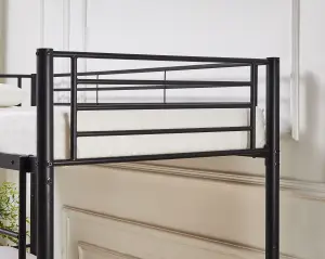 Newby Industrial Metal Bunk Bed Black