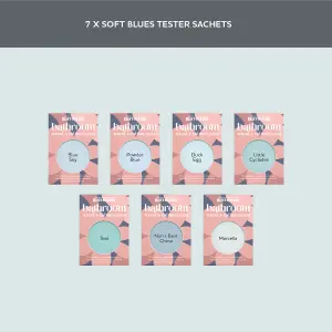 Rust-Oleum Light Blue Gloss Bathroom Wood & Cabinet Paint Tester Samples - 10ml