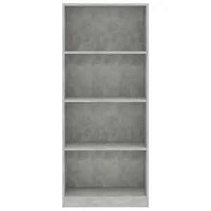 Attwood Bookcase Sonoma Oak/White / 142cm H x 60cm W x 24cm D