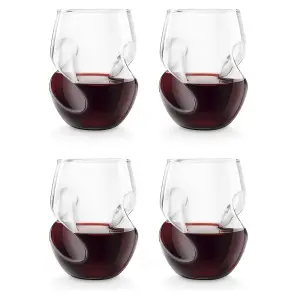 Original Products Final Touch Conundrum Red Wine Glasses 473ml Set of 4 Clear