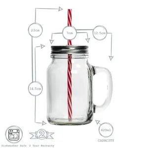 620ml Mason Jar Set (Set of 4)