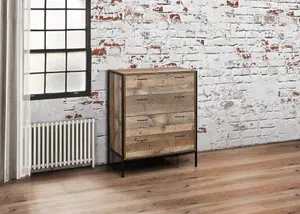 Birlea Urban 4 Drawer Chest Rustic