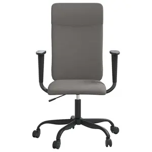 Berkfield Office Chair Dark Grey Fabric