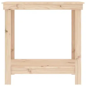 Berkfield Work Bench 80x50x80 cm Solid Wood Pine