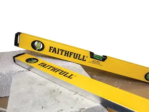 Faithfull 4ft Spirt Level 700813B-48 Box Beam Level 3 Vial 120cm 48in FAISLB1200