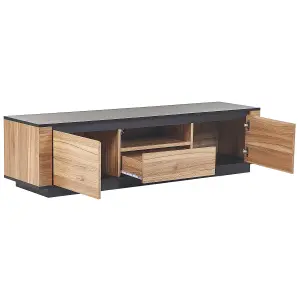 Beliani Modern TV Stand Light Wood BILLINGS