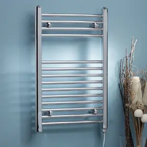 Heated Towel Rails Straight Towel Rail / 120cm H x 50cm W x 5cm D