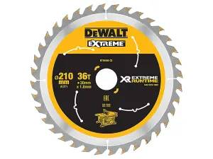 DEWALT XR FlexVolt Table Saw Blade 210 x 30mm x 36T