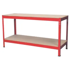 Sealey Workbench 1.53 Meters Steel Wooden Top Work Top 200kg Capacity AP1535