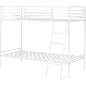 Dore Single (3') Futon Bunk Bunk Bed White