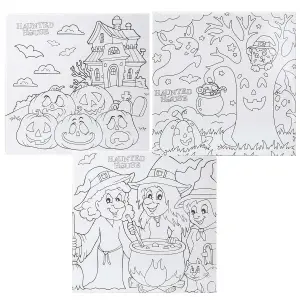 Halloween Canvas Craft Accessory Halloween Party, Trick or Treat 25cm Tree