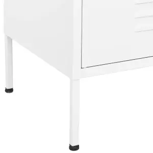 Berkfield Storage Cabinet White 80x35x101.5 cm Steel