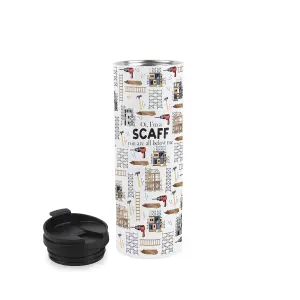 Scaffolder Travel Mug - Novelty Trades Gift Stainless Steel Vacuum-Sealed Double-Walled Hot/Cold Drinks Travel Flask