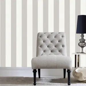 Superfresco Easy Calico Striped Textured Brown / Natural Wallpaper