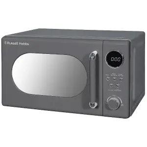 RUSSELL HOBBS RHM2044G RETRO 20 LITRE GREY DIGITAL MICROWAVE